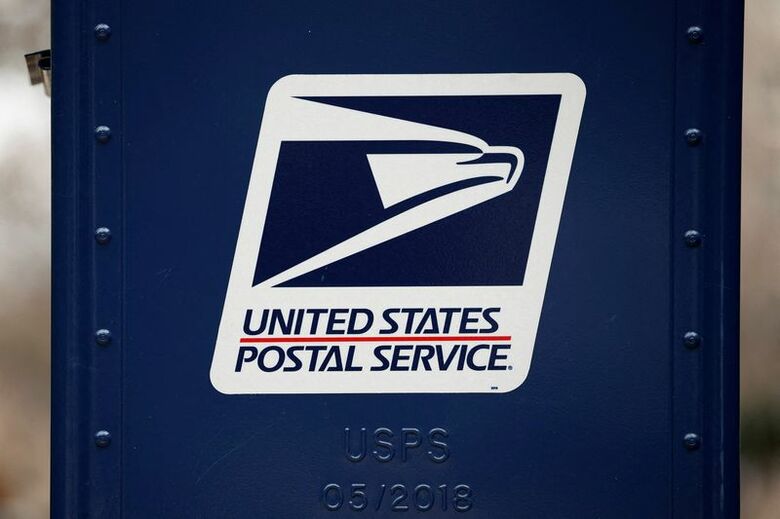 米国郵政公社（USPS）の郵便ポスト。2024年12月18日、ワシントンで撮影。REUTERS/Benoit Tessier
