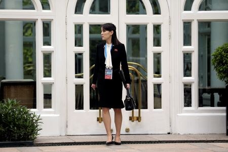 北朝鮮の国営朝鮮中央通信は２４日、米原子力潜水艦が韓国の釜山港に入港したことを金与正党第１副部長（写真）が批判したと伝えた。ハノイで２０１９年撮影。（2024年　ロイター/Leah Millis/File Photo）