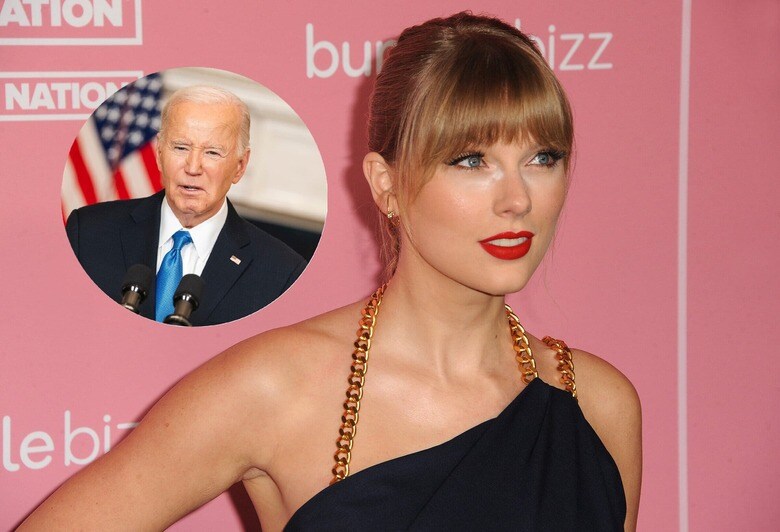 Tinseltown-Shutterstock(Swift), Jonah Elkowitz-Shutterstock(Biden)