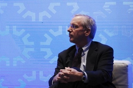 １１月６日、米ニューヨーク連銀は６日、ダドリー総裁（写真）が２０１８年半ばまでに退任する予定であることを確認した。写真は２０１５年１１月ニューヨークで撮影（２０１７年　ロイター/Lucas Jackson）