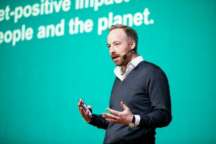 ZalandoのCEO、ルビン・リッター氏による持続可能性戦略のプレス発表　(C)Zalando SE/Daniel Hofer