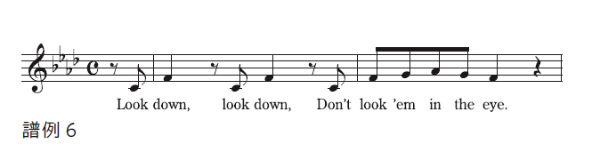 『レ・ミゼラブル』＜囚人の歌＞の楽譜