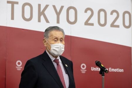 　２月４日、東京オリンピック・パラリンピック競技大会組織委員会の森喜朗会長（写真）は、自身の前日の発言を撤回し、謝罪した。写真は１月都内での代表撮影（２０２１年／ロイター）