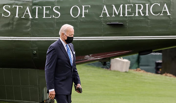 多国的枠組みで中国封じ込めを狙うバイデン　Evelyn Hockstein-REUTERS