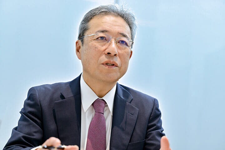 三菱化工機社長の田中利一氏