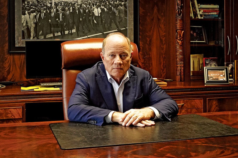 デトロイト市長を務めた3期12年、ダガンはそれまでの対立の政治とは一線を画してきた　BIANCA HE