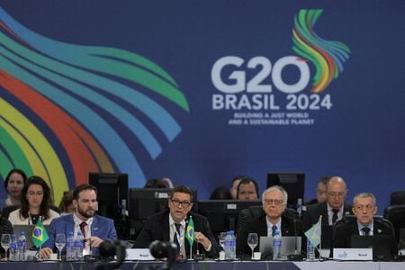 　ブラジルで開催される２０カ国・地域（Ｇ２０）財務相・中央銀行総裁会議では、富裕層への課税強化は共同声明に盛り込まれない見通し。関係者がロイターに明らかにした。写真はサンパウロで２月２８日撮影（２０２４年　ロイター/Carla Carniel）