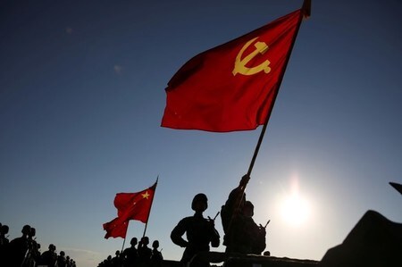 　９月６日、中国軍は、前日行った朝鮮半島に近い渤海沿岸で海を越えた「奇襲」に備える訓練について説明。中国の朱日和訓練基地で７月撮影。提供写真（２０１７年　ロイター）