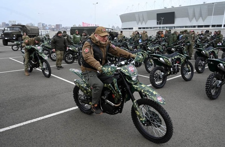 ロシア兵に支給されたバイク（2024年11月）　Sergey Pivovarov-Reuters