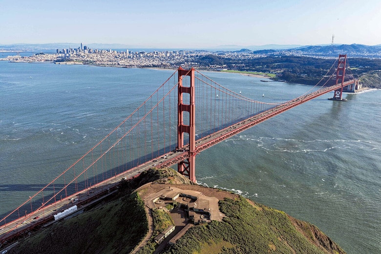 標的などは不明（写真はゴールデンゲート・ブリッジ）　KIRBY LEEｰIMAGN IMAGESｰREUTERS
