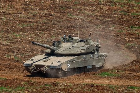 イスラエル・レバノン国境（2026年3月9日、イスラエル北部）。REUTERS/Amir Cohen