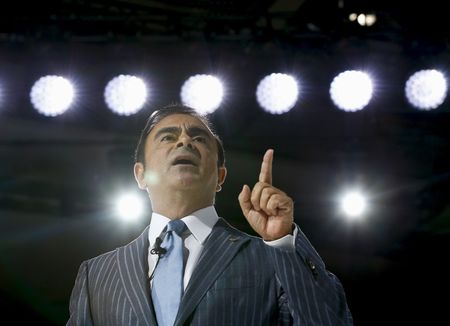 　１０月２８日、日産自動車カルロス・ゴーン社長兼最高経営責任者（ＣＥＯ）は２８日、中国経済について、減速は一時的な調整で長期的な可能性については懸念していないと述べた。都内で撮影（２０１５年　ロイター/Thomas Peter）