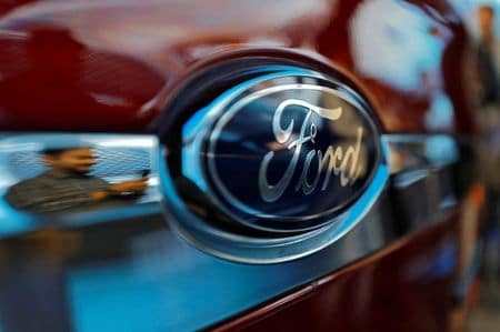 ９月９日、米自動車大手フォード・モーターはインドでの自動車生産を中止し、２カ所の工場を閉鎖する。ニューデリーで行われたフォードの新車発表会で２０１８年１０月撮影（２０２１年　ロイター/Anushree Fadnavis）