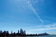 NYの青空で航空ショー　医療従事者ら市民に感謝と希望のエール