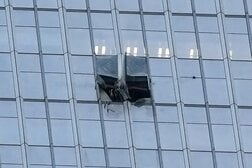 北京の最高層ビルに小型機が激突、残骸が地上に落下…中国政府が隠そうとする事故の様子を収めた動画にネット民戦慄