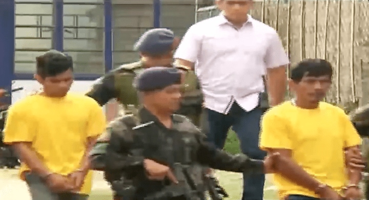 逮捕された自爆テロ犯行グループのメンバー　(c) News5Everywhere / YouTube