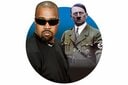 カニエ（左）はヒトラー賛美を謝罪したが……　ELYSE JANKOWSKIｰSIPA USAｰREUTERS (KANYE), KEYSTONE-FRANCEｰGAMMA-RAPHO/GETTY IMAGES