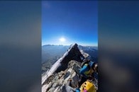 【動画】数センチ踏み外せば「滑落」...これがマッターホルン山頂部の足場、登頂アタック映像が「怖すぎる」と話題