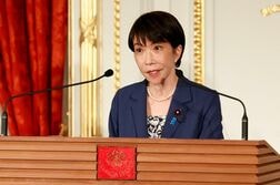 為替、必要に応じいつでも適切に対応＝高市首相