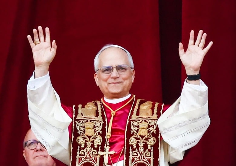 教皇レオ14世（2025年5月8日バチカン）Beata Zawrzel via Reuters Connect