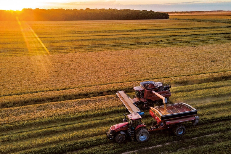 高い単収を誇るアメリカの大規模営農（ミシシッピ州）　RORY DOYLEｰBLOOMBERG/GETTY IMAGES