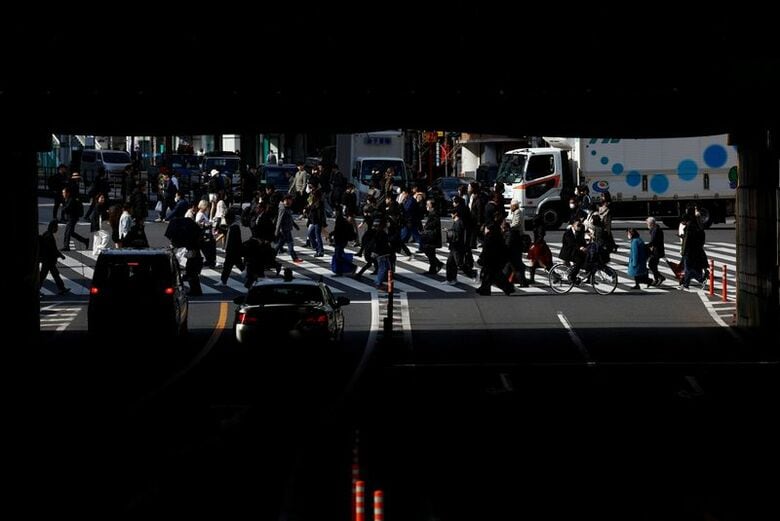 写真は2024年2月、都内の道路で撮影。REUTERS/Issei Kato