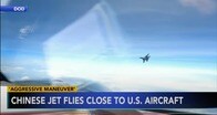 南シナ海上空で中国戦闘機J-16が米偵察機の鼻先をかすめる｢攻撃的｣行動　