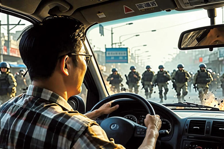 <strong>今回のAIイラスト：</strong>市民への弾圧を乗り越え民主主義は強くなった　AI GENERATED ART BY NEWSWEEK JAPAN VIA STABLE DIFFUSION