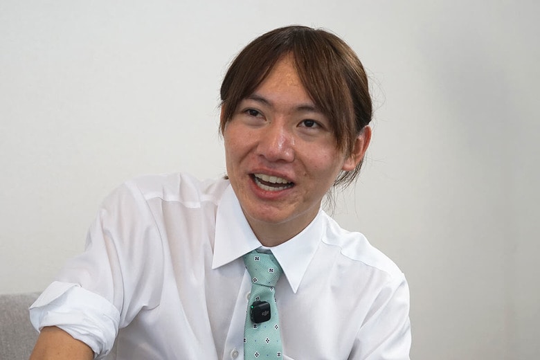 独占インタビューに応じた安野貴博氏（8月6日）　TOMOHIRO IWANABE-NEWSWEEK JAPAN