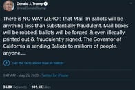 トランプの投稿に警告表示を付けたツイッターをフェイスブックも支持？