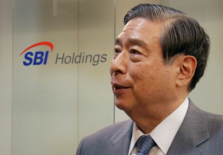ＳＢＩＨＤの北尾会長兼社長。20年7月撮影。REUTERS/Junko Fujita