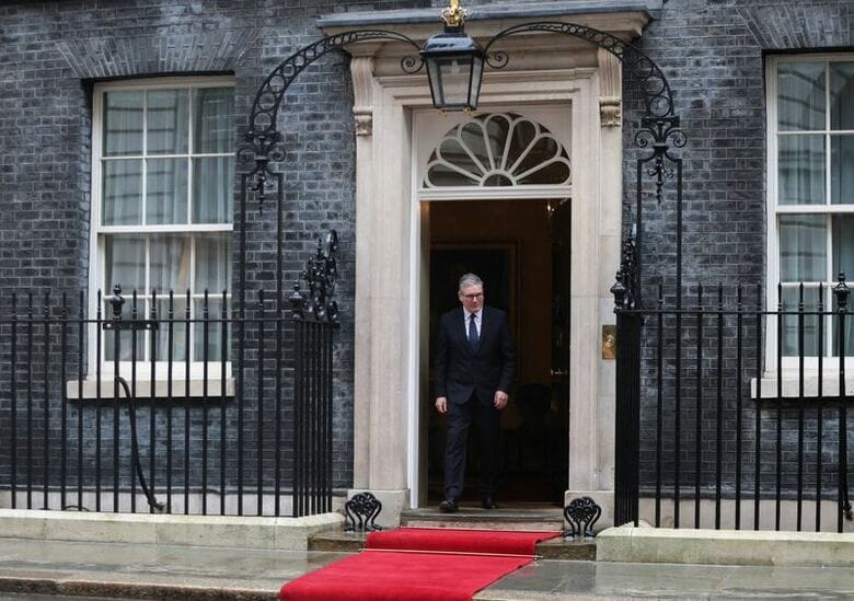 英国のスターマー首相。1月13日、ロンドンの首相官邸で撮影。REUTERS/Hiba Kola