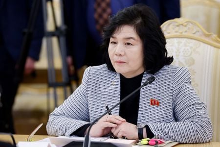 写真は北朝鮮の崔善姫外相。2024年1月、ロシアのモスクワで代表撮影。Reuters