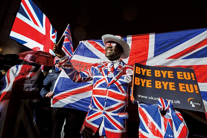 イギリスはEU離脱によって国際関係の見直しを進めることになる　LUKE MACGREGO-BLOOMBERG/GETTY IMAGES