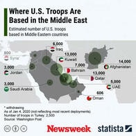 イランの射程内に駐留米軍はこんなにいる