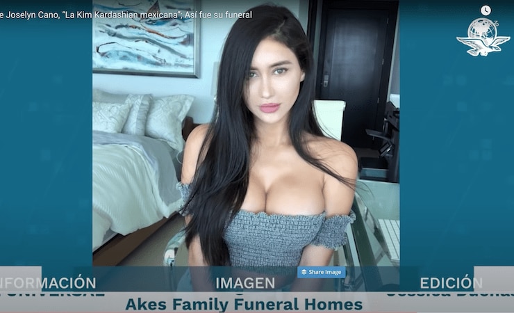 人気モデルだったジョセリン・カノ　El Universal/YouTube
