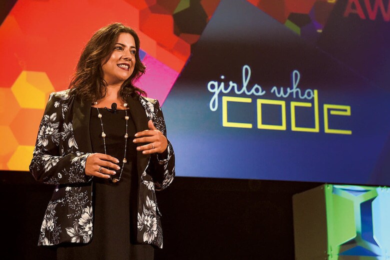 10代女性へのプログラミング教育の提供に取り組んできたサウジャニ　LARRY BUSACCA/GETTY IMAGES FOR THE WALTER KAITZ FOUNDATION