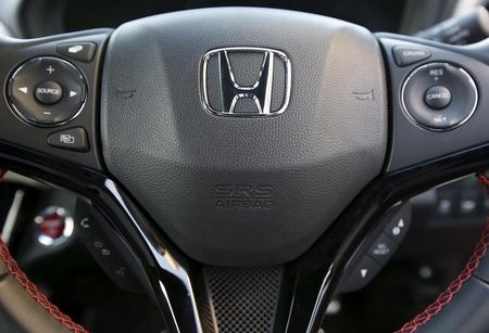 　２月３日、ホンダがタカタ製エアバッグ欠陥問題をめぐり北米で行っているリコール（回収・無償修理）規模を拡大することが明らかになった。２０１５年１１月撮影（２０１６年　ロイター/Issei Kato）