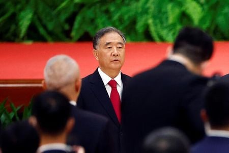 　中国次期首相の筆頭候補と目されているのは、国政助言機関である人民政治協商会議の汪洋主席（写真）だ。北京で９月３０日撮影（２０２２年　ロイター／Florence Lo）