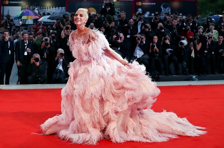 今年8月第75回ベネチア国際映画祭にて。日本での映画劇場公開は12月21日　Tony Gentile-REUTERS