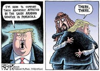 大統領が慰める相手は銃乱射の被害者、じゃなくてサウジアラビア⁉（パックン）