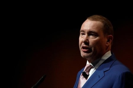 　３月１５日、米資産運用会社ダブルライン・キャピタルを率いる著名投資家ジェフリー・ガンドラック氏は、この日発表された米連邦公開市場委員会（ＦＯＭＣ）声明について、さほどタカ派的ではなかったとの認識を示した。写真は昨年５月撮影（２０１７年　ロイター/Brendan McDermid）