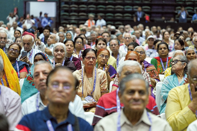 高齢層が15歳未満人口を上回る日は近い　ARUN KUMARｰTHE INDIA TODAY GROUP/GETTY IMAGES