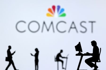 米メディア大手コムキャストが年内に予定する主要ケーブルテレビ事業のスピンオフ（分離・独立）計画に向け、傘下の報道局「ＭＳＮＢＣ」は「マイ・ソース・ニュース・オピニオン・ワールド（ＭＳ ＮＯＷ）」として刷新される見通し。２０２１年１２月撮影（２０２５年　ロイター/Dado Ruvic）