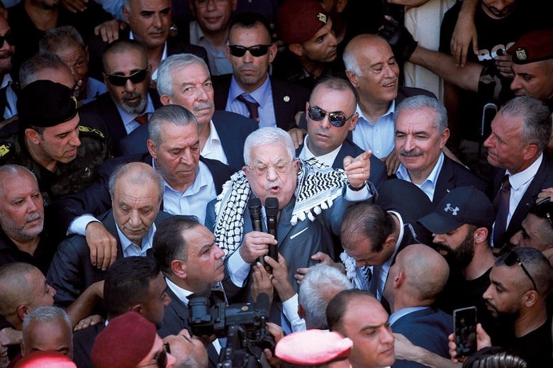 アッバスはこれまでも反ユダヤ主義的発言を繰り返してきた　ISSAM RIMAWI-ANADOLU AGENCY/GETTY IMAGES