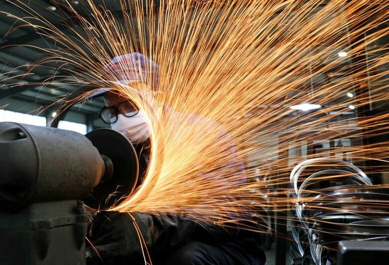 中国浙江省杭州市の自転車工場。2020年3月2日撮影。China Daily提供写真。 REUTERS