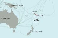 トンガ噴火の救援を妨げた「通信喪失」、海底ケーブル網の災害リスクとは