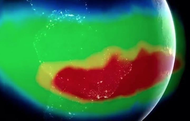 地磁気が異常に弱い南大西洋異常帯が北西に移動している......   NASA Goddard-YouTube