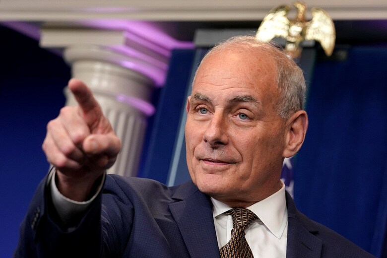 ７月に首席補佐官に就任した元米軍海兵隊大将のケリー　Yuri Gripas-REUTERS