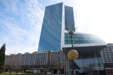 2023年3月、フランクフルトにある欧州中央銀行（ECB）本部で撮影。REUTERS/Heiko Becker
